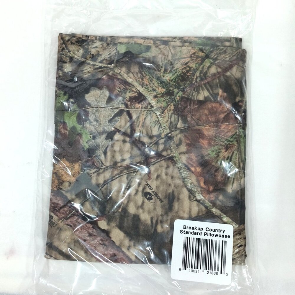 Mossy Oak Break Up Country Camouflage Standard Pillowcase NEW